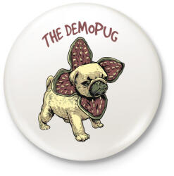 printfashion Demopug - Kitűző, hűtőmágnes - Fehér (3082088)