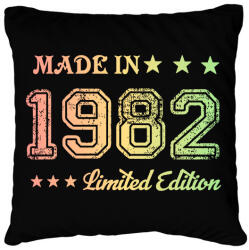 printfashion 1982 - Párnahuzat, Díszpárnahuzat - Fekete (6168561)