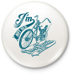 printfashion Retro bicikli - Kitűző, hűtőmágnes - Fehér (3073505)