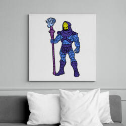 printfashion Koponya arc - Vászonkép - Fehér (6620606)