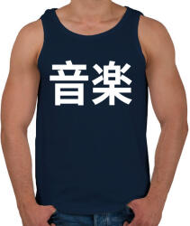 printfashion Music white - Férfi atléta - Sötétkék (4270245)