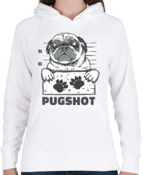 printfashion Bűnöző mopsz - Női kapucnis pulóver - Fehér (12037927)