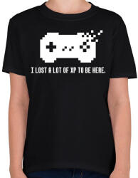 printfashion LOST A LOT OF XP - Gyerek póló - Fekete (2061421)