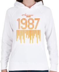 printfashion 1987 - Női kapucnis pulóver - Fehér (12154387)
