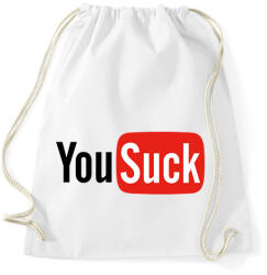 printfashion YouSuck - Sportzsák, Tornazsák - Fehér (1083852)