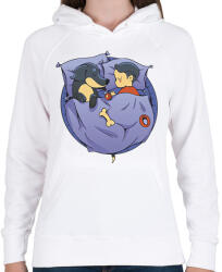 printfashion Tacskó gazdi - Női kapucnis pulóver - Fehér (13060844)
