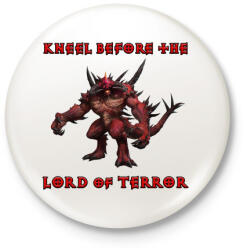 printfashion Diablo - Kitűző, hűtőmágnes - Fehér (3077413)