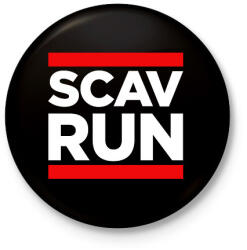printfashion Scav Run - Kitűző, hűtőmágnes - Fekete (14219767)