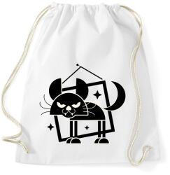 printfashion Retro macska - Sportzsák, Tornazsák - Fehér (5263511)