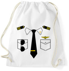 printfashion pilóta egyenruha - Sportzsák, Tornazsák - Fehér (13033276)