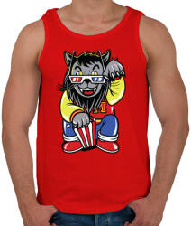 printfashion Mozis macska - Férfi atléta - Piros (36358)