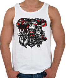 printfashion szakáll-kalóz szakáll - Férfi atléta - Fehér (4150682)