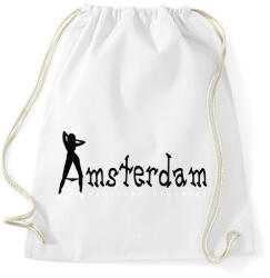 printfashion amsterdam-black-white - Sportzsák, Tornazsák - Fehér (779669)