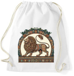 printfashion Oroszlán - Sportzsák, Tornazsák - Fehér (14893873)
