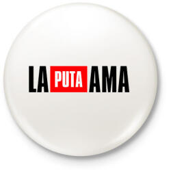printfashion La Puta Ama - Kitűző, hűtőmágnes - Fehér (3178143)