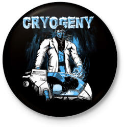 printfashion Új kriogén - Kitűző, hűtőmágnes - Fekete (3091276)