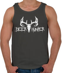 printfashion Deer Hunter White - Férfi atléta - Sötétszürke (2052163)