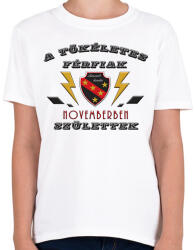 printfashion Tökéletes férfi november - Gyerek póló - Fehér (2744350)