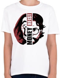 printfashion A Nagy Pénzrablás - Money Heist - La Casa de Papel - Gyerek póló - Fehér (5769338)