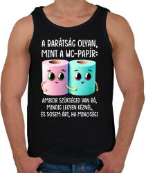 printfashion Cuki Barátok - Férfi atléta - Fekete (13373364)