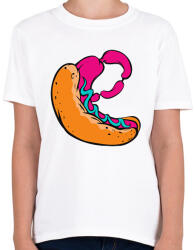 printfashion Hot Dog - Gyerek póló - Fehér (1576165)