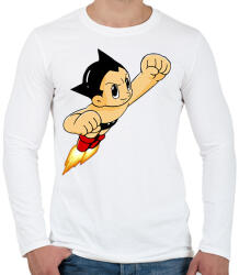printfashion Mighty Atom - Astro Boy - Férfi hosszú ujjú póló - Fehér (16037749)