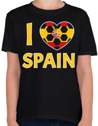 printfashion I love Spain - Gyerek póló - Fekete (10788466)