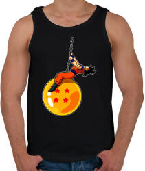 printfashion Dragonball - Wrecking Ball - Férfi atléta - Fekete (977309)