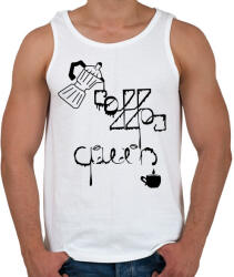 printfashion CoffeeQueenBlack - Férfi atléta - Fehér (5581316)