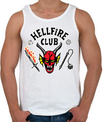 printfashion Hellfire Club (Sötét pólóra is) - Férfi atléta - Fehér (11425522)