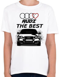 printfashion AUDI THE BEST - Gyerek póló - Fehér (2187496)