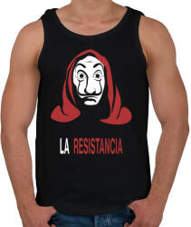 printfashion La Resistancia - Férfi atléta - Fekete (3176273)