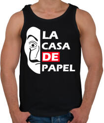 printfashion La casa de papel - Férfi atléta - Fekete (5037425)