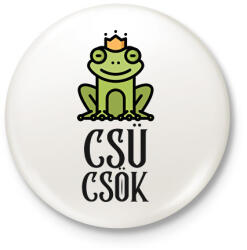 printfashion CSÜCSÖK - Kitűző, hűtőmágnes - Fehér (10217976)