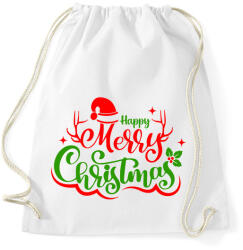 printfashion boldog karácsonyt - Sportzsák, Tornazsák - Fehér (14624766)
