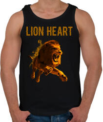 printfashion LION HEART - Férfi atléta - Fekete (3728620)