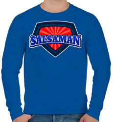 printfashion SALSAMAN - Férfi pulóver - Királykék (11374822)
