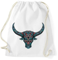 printfashion Bika koponya - Sportzsák, Tornazsák - Fehér (16385929)