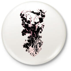 printfashion cseresznyevirágzás - Kitűző, hűtőmágnes - Fehér (5682938)