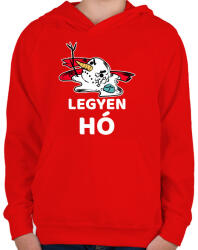 printfashion LEGYEN HÓ - Gyerek kapucnis pulóver - Piros (10821647)