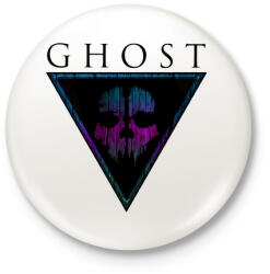 printfashion Ghost - Kitűző, hűtőmágnes - Fehér (3087845)