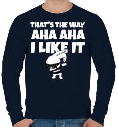 printfashion That's the way I like it - Férfi pulóver - Sötétkék (11515311)