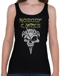 printfashion Nobody cares - Női atléta - Fekete (2810874)