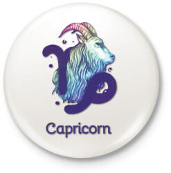 printfashion Capricorn színes - Kitűző, hűtőmágnes - Fehér (6263874)