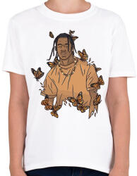 printfashion Travis Scott - Gyerek póló - Fehér (2407132)