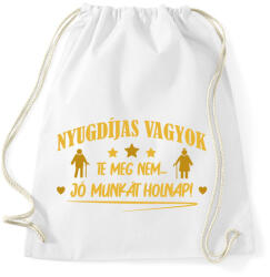 printfashion Jó munkát holnap! - Sportzsák, Tornazsák - Fehér (9065035)