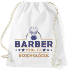 printfashion Barber vagyok - Sportzsák, Tornazsák - Fehér (9118894)