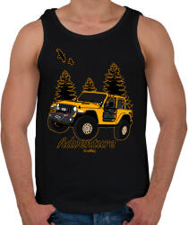 printfashion adventure is calling - Férfi atléta - Fekete (5759329)