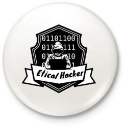 printfashion etikus hecker - Kitűző, hűtőmágnes - Fehér (3080382)