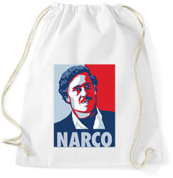 printfashion NARCO (Pablo Escobar) - Sportzsák, Tornazsák - Fehér (1907535)